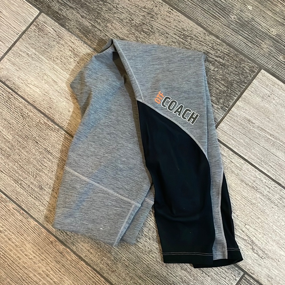 OrangeTheory Nike Mesh Coach Leggings.
